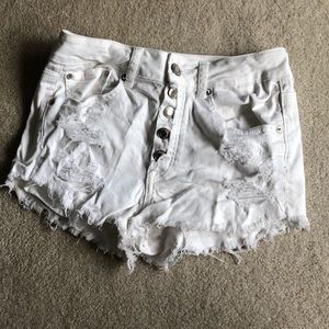 White AE Jean shorts